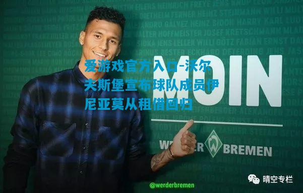 沃尔夫斯堡宣布球队成员伊尼亚莫从租借回归
