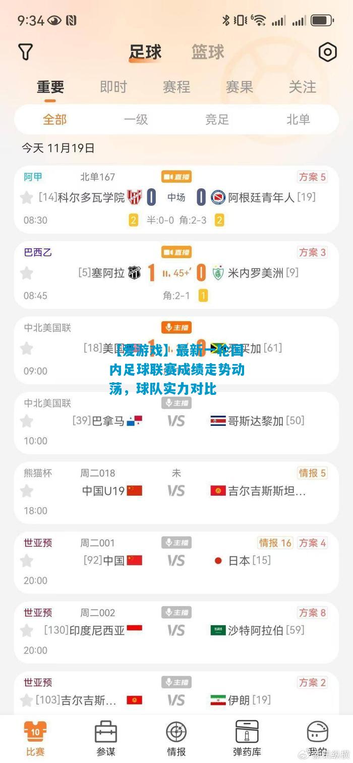 【爱游戏】最新一轮国内足球联赛成绩走势动荡,球队实力对比